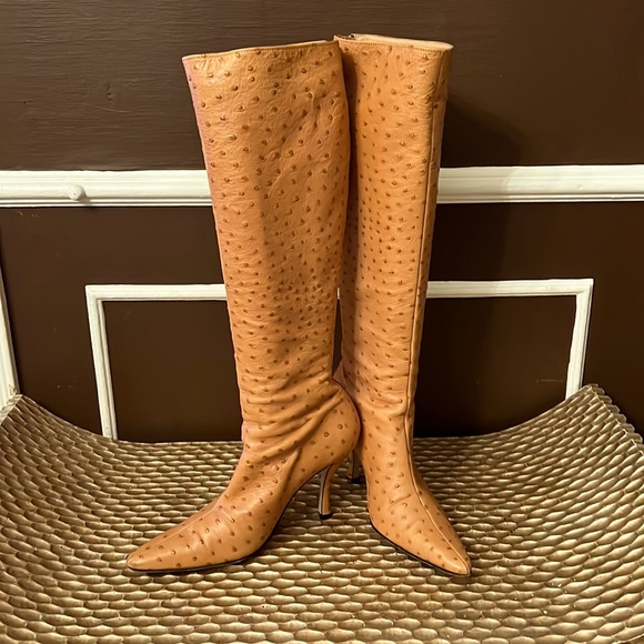 Beautiful Walter Steiger Ostrich Boot. Like New. No Marks or Scuffs Of Any Kind - Picture 1 of 7